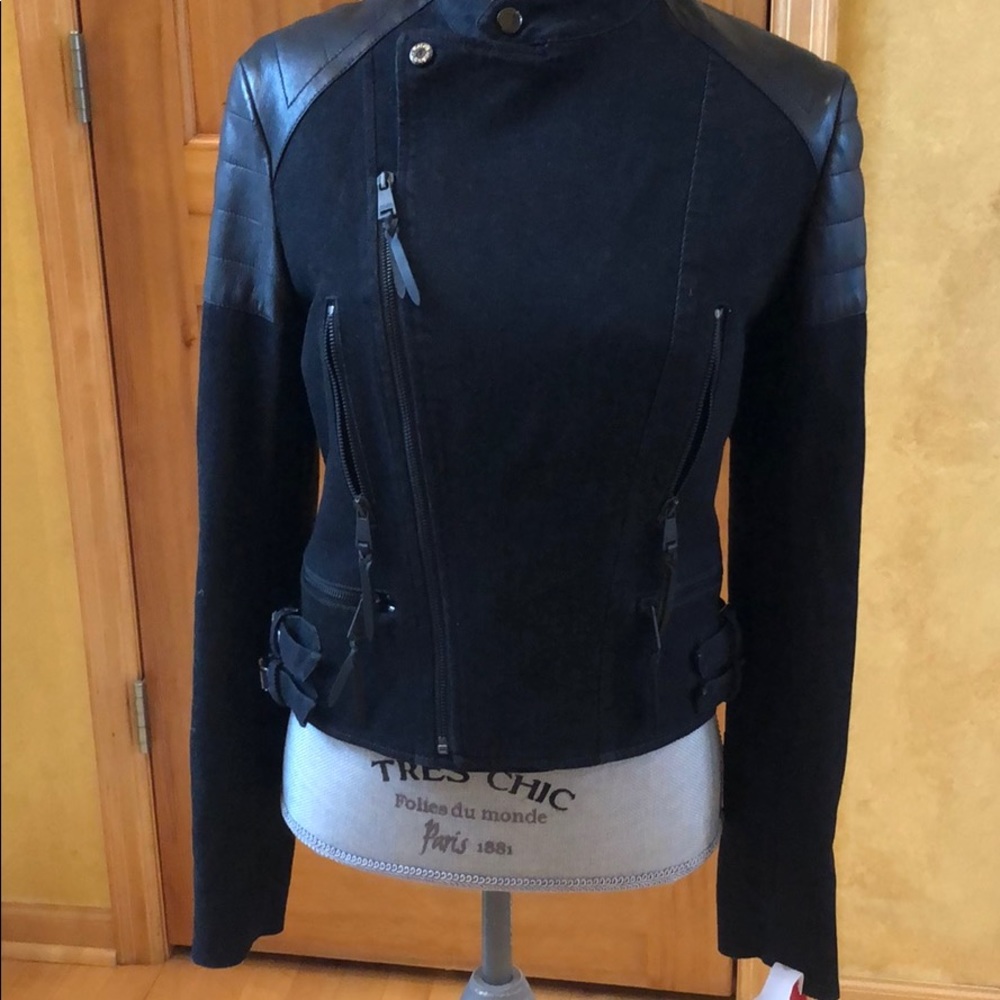 Ralph Lauren black jean/leather jacket